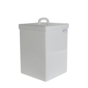 11 Gallon Rectangular HDPE Tamco® Tank with Cover - 12" L x 12" W x 18" Hgt.