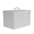 11 Gallon Rectangular HDPE Tamco® Tank with Cover - 18" L x 12" W x 12" Hgt.