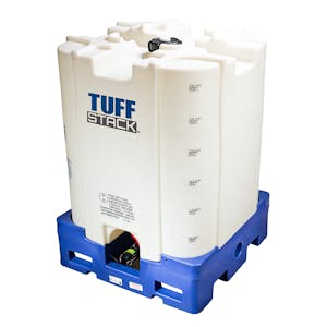 120 Gallon HDPE Tuff Stack™ IBC Tank with EPDM Gasket