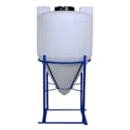 75 Gallon Tamco® Cone Bottom Tank with 60° Cone Angle & Mixer Mounts & 2" FPT Boss Fitting (Full Drain) - 30" Dia. x 48" Hgt. (Stand sold separately)