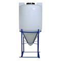 100 Gallon Tamco® Cone Bottom Tank with 60° Cone Angle & Mixer Mounts & 2" FPT Boss Fitting (Full Drain) - 30" Dia. x 56" Hgt. (Stand sold separately)