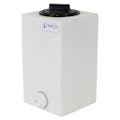 3-1/2 Gallon Natural Molded Polyethylene Tamco® Tank with Lid & 1/2" FNPT Fitting - 8-1/2" L x 8-1/2" W x 16" Hgt.