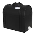 15 Gallon Black Tamco® Loaf Tank with 5-1/2" Plain Lid & 3/4" End Fitting - 19-3/8" L x 12-3/8" W x 21" Hgt.