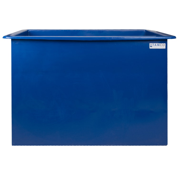 160 Gallon Blue LLDPE Tamco® Aquaculture/Aquaponics Tank - 48" L x 24" W x 36" Hgt.