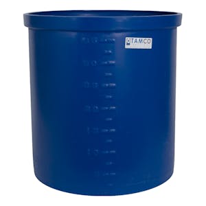 37 Gallon Blue LLDPE Tamco® Aquaculture/Aquaponics Tank - 21-3/4" Dia. X 24" Hgt.