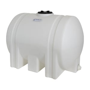 55 Gallon Natural Tamco® Leg Tank with 5" Vented Lid & 3/4" End Fitting - 35" L x 23-1/2" W x 25" Hgt.