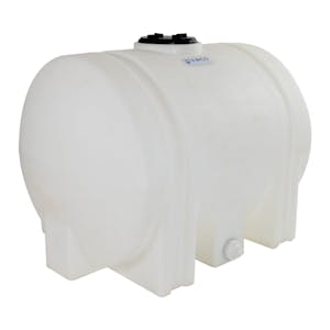 55 Gallon Natural Tamco® Leg Tank with 5-1/2" Plain Lid & 3/4" Side Fitting - 35" L x 23-1/2" W x 25" Hgt.
