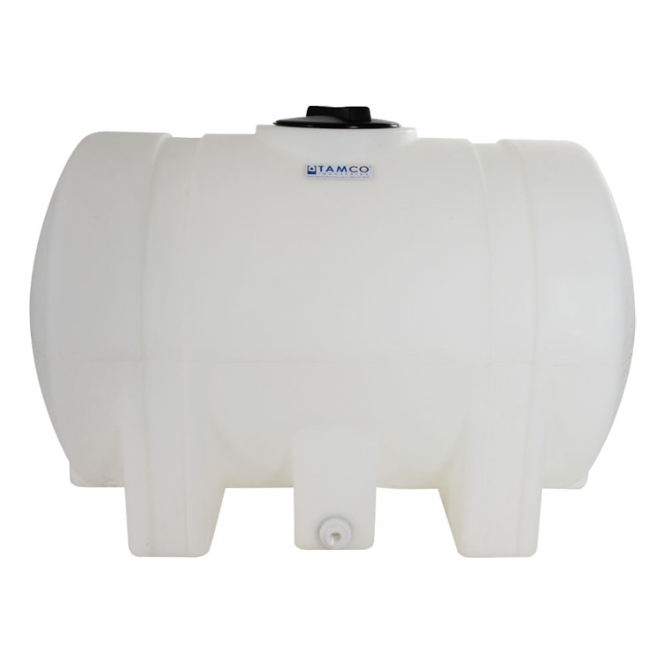 125 Gallon Natural Tamco® Leg Tank with 8" Plain Lid & 3/4" Side Fitting - 48" L x 29-1/2" W x 31" Hgt.
