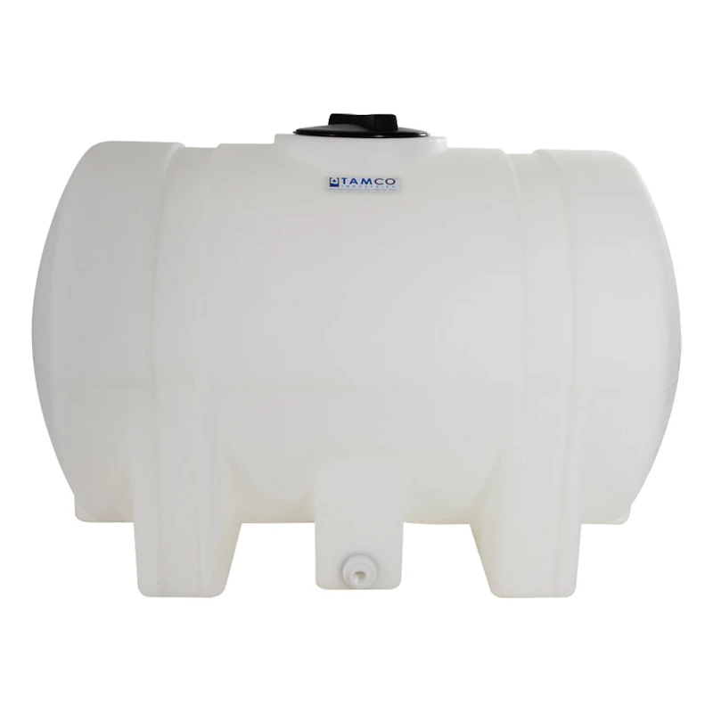 125 Gallon Natural Tamco® Leg Tank with 8" Lid & 3/4" Side Fitting - 48" L x 29-1/2" W x 31" Hgt.
