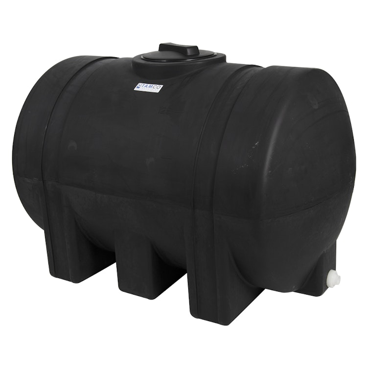 125 Gallon Black Tamco® Leg Tank with 8" Plain Lid & 3/4" End Fitting - 48" L x 29-1/2" W x 31" Hgt.