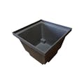 66 Gallon Black Polyethylene Square ProChem® Containment Basin Only (Grating Sold Separately)