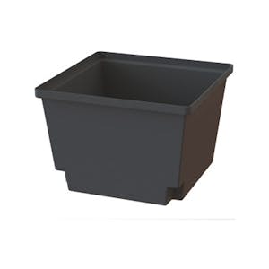 182 Gallon Black Polyethylene Square ProChem® Containment Basin Only (Grating Sold Separately)