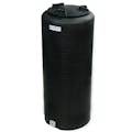 15 Gallon Tamco® Vertical Black PE Tank with 8" Plain Lid & 3/4" Fitting - 13" Dia. x 31" Hgt.
