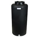 35 Gallon Tamco® Vertical Black PE Tank with 12-1/2" Plain Lid & 3/4" Fitting - 19" Dia. x 39" Hgt.