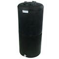 40 Gallon Tamco® Vertical Black PE Tank with 8" Plain Lid & 3/4" Fitting - 19" Dia. x 41" Hgt.