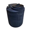 25 Gallon Black MDLPE ProChem® Potable Water Tank (1.0 Specific Gravity) with Bottom Port & 8" Lid - 19-1/2" Dia. x 26-1/4" Hgt.