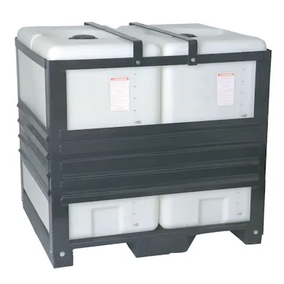 300 Gallon Pallet-Pak (2 Tanks, Pallet & Frame) 50" x 43" x 47"