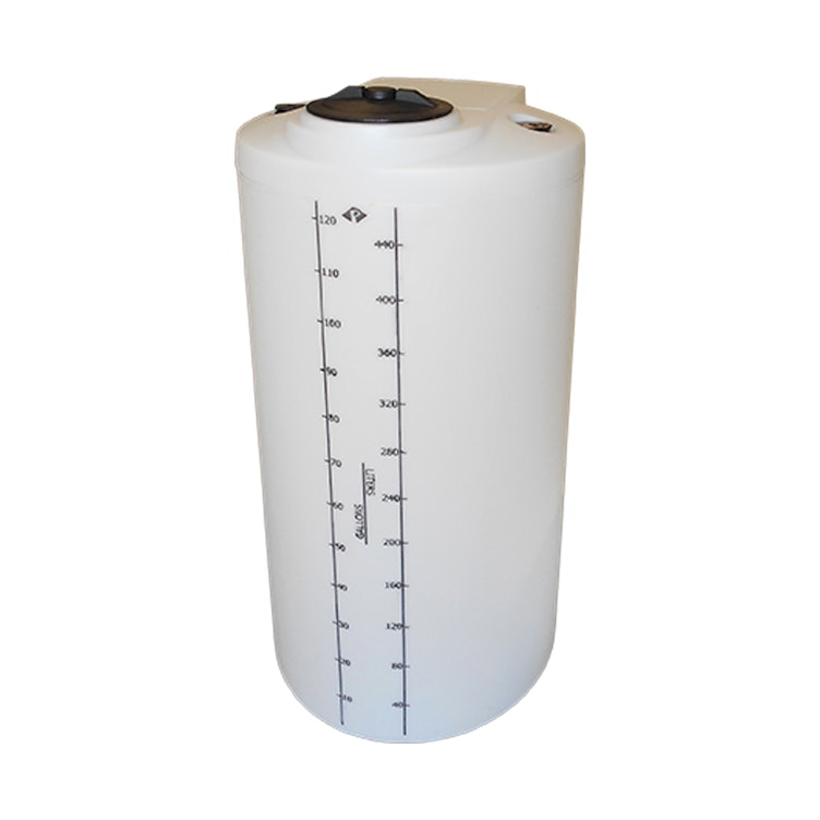 125 Gallon Natural MDLPE ProChem® Process Chemical Tank (1.9 Specific Gravity) with 8" Lid - 27" Dia. x 59-1/4" Hgt.