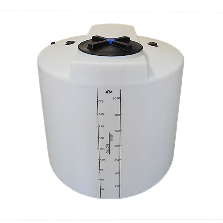 300 Gallon Natural MDLPE ProChem® Process Chemical Tank (1.9 Specific Gravity) with 16" Lid - 48" Dia. x 51-1/2" Hgt.