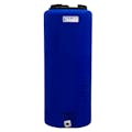 15 Gallon Tamco® Vertical Blue PE Tank with 8" Plain Lid & 3/4" Fitting - 13" Dia. x 31" Hgt.