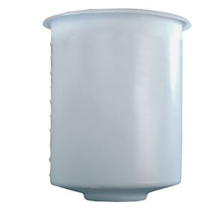 10 Gallon Domed Bottom Polyethylene Tamco® Tank - 12" Dia. x 24" Hgt. (Stand sold separately)