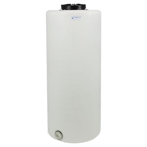 105 Gallon Tamco® Vertical Natural PE Tank with 12-1/2" Lid & 2" Fitting - 24" Dia. x 61" Hgt.