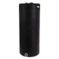 105 Gallon Tamco® Vertical Black PE Tank with 8" Lid & 2" Fitting - 24" Dia. x 60" Hgt.
