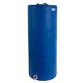 105 Gallon Tamco® Vertical Blue PE Tank with 8" Plain Lid & 2" Fitting - 24" Dia. x 60" Hgt.