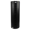 135 Gallon Tamco® Vertical Black PE Tank with 8" Lid & 2" Fitting - 24" Dia. x 76" Hgt.