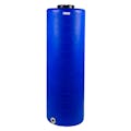 135 Gallon Tamco® Vertical Blue PE Tank with 12-1/2" Plain Lid & 2" Fitting - 24" Dia. x 77" Hgt.
