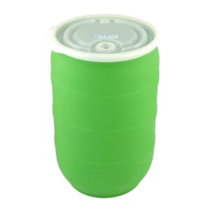 30 Gallon Green Tamco® Open Head Drum with Threaded Bungs