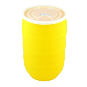 30 Gallon Yellow Tamco® Open Head Drum with Plain Lid