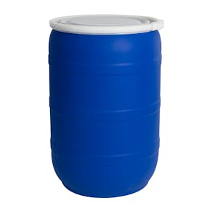 55 Gallon Blue Tamco® Open Head Drum with Plain Lid