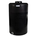 130 Gallon Tamco® Vertical Black PE Tank with 12-1/2" Plain Lid & 2" Fitting - 30" Dia. x 49" Hgt.