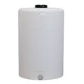 300 Gallon Tamco® Vertical Natural PE Tank with 12-1/2" Plain Lid & 2" Fitting - 40" Dia. x 63" Hgt.