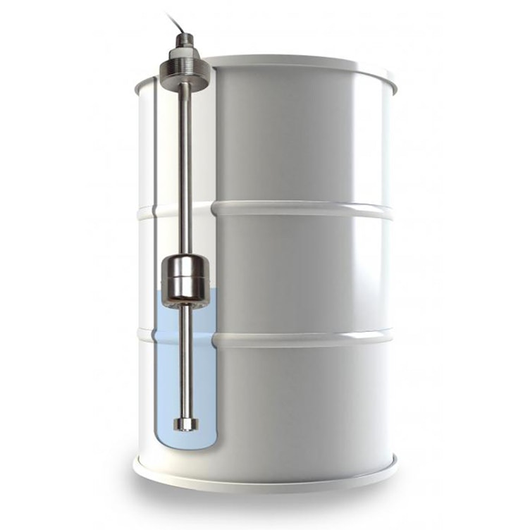 316 Stainless Steel Continuous 55 Gallon Drum Level Kit with Panel Meter