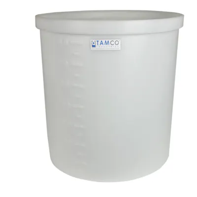 17 Gallon Natural Short Polyethylene Tamco® Tank - 22" Dia. x 12" High