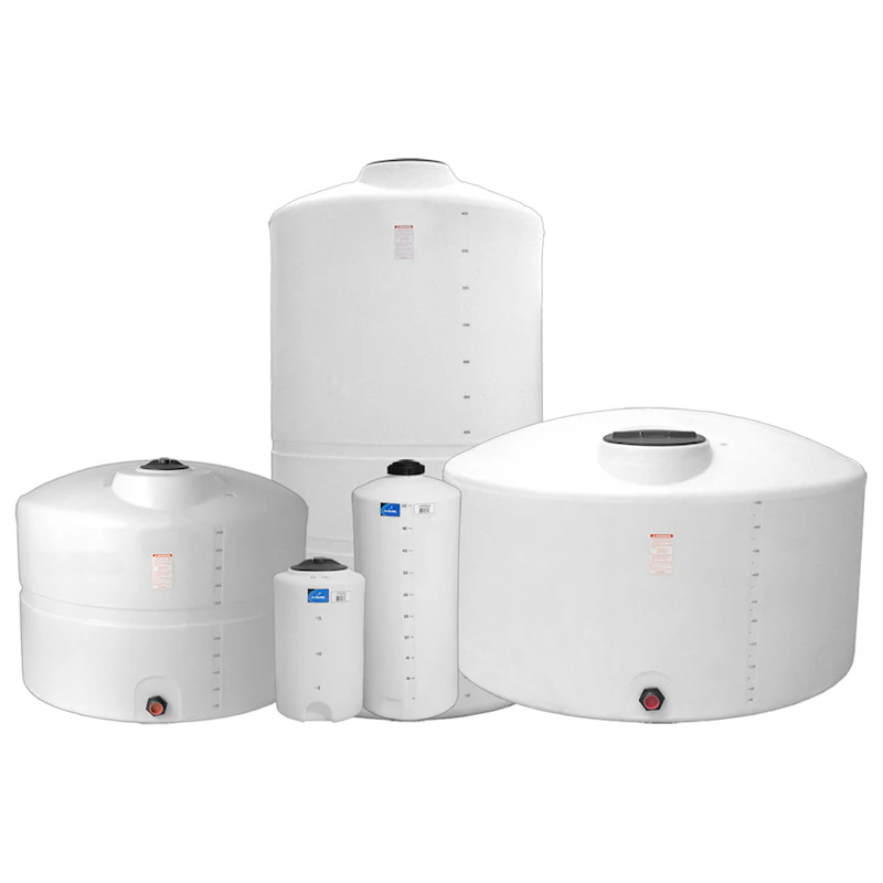 40 Gallon White Vertical Closed Head Tank* - 18" Dia. x 43" Hgt.