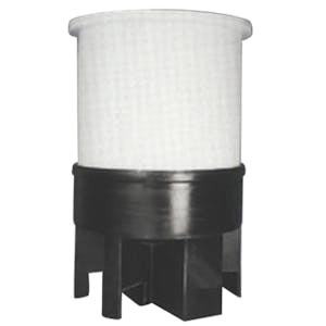 10 Gallon Open Top Cone Bottom Tank with Stand - 15" Dia. x 28" Hgt.