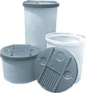 High Density Polyethylene Tapered Cylindrical Tanks & Cover