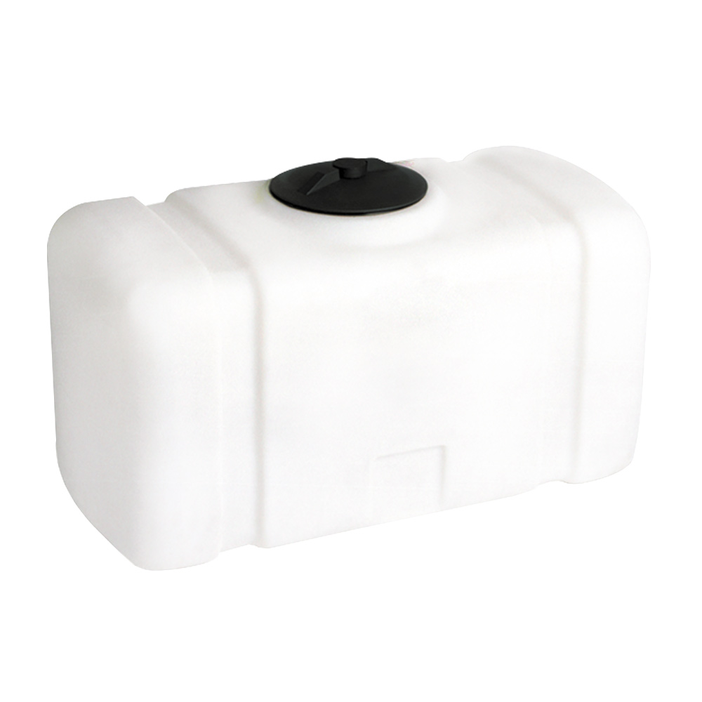 50 Gallon White Flat Bottom Tank with 8