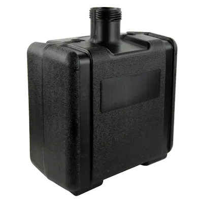 6 Gallon Black HDPE Multi-Purpose Tank with 3.5" Neck Dia. (Cap Sold Separately)