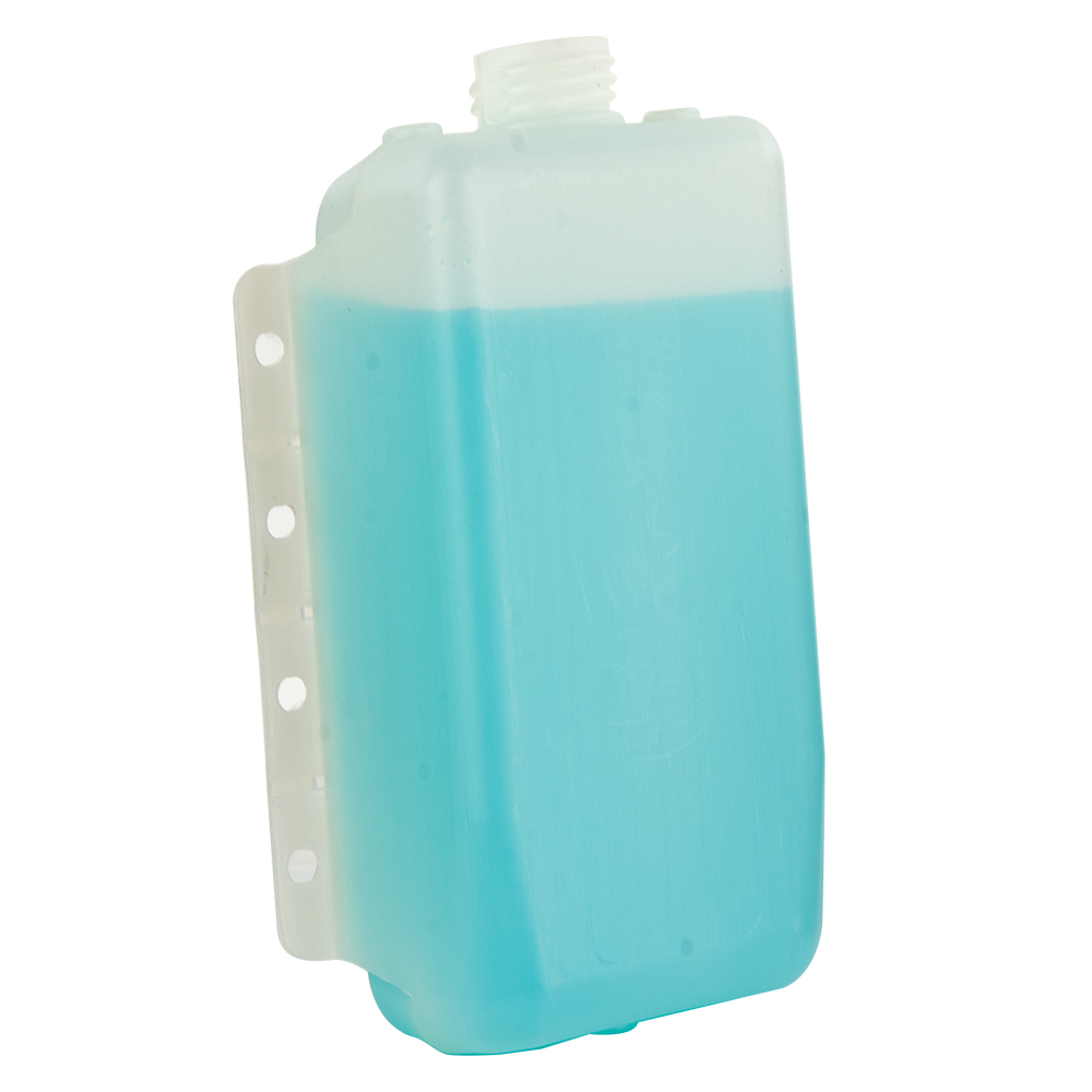 4 Quart Natural HDPE Multi-Purpose Tank with Mounting Tabs & 2.25
