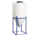 100 Gallon Heavy Duty Tamco® Cone Bottom Tank with 60° Cone Angle & 2" FPT Bulkhead Fitting - 30" Dia. x 56" Hgt. (Stand sold separately)