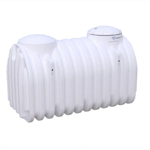 1450 Gallon Cistern: Single Compartment with Two Access Covers 115" x 59" x 75"