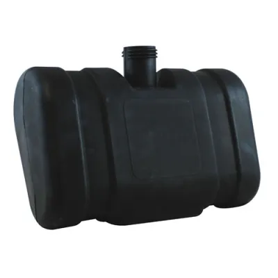 2 Gallon Black Level 3 Florinated HDPE EPA Tank with 2.25" Neck Dia. (Cap Sold Separately)