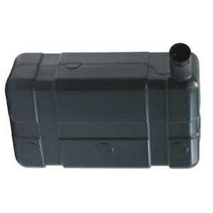 5 Gallon Low  Profile CARB/EPA Black Tank with 2.25" End Neck (Cap Sold Separately)