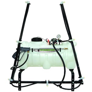 25 Gallon ATV Sprayer with Wand, Boom with 7 Nozzles & 2.2 GPM Pump