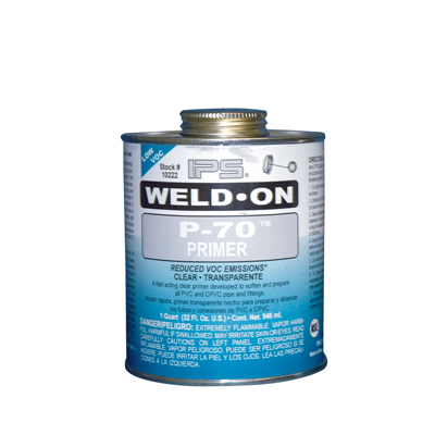 Quart Clear IPS® Weld-On P-70™ PVC/CPVC Primer | U.S. Plastic Corp.