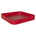 11-1/2" L x 11-1/2" W x 1-1/4" Hgt. Red Tamco® Curved Corner Tray